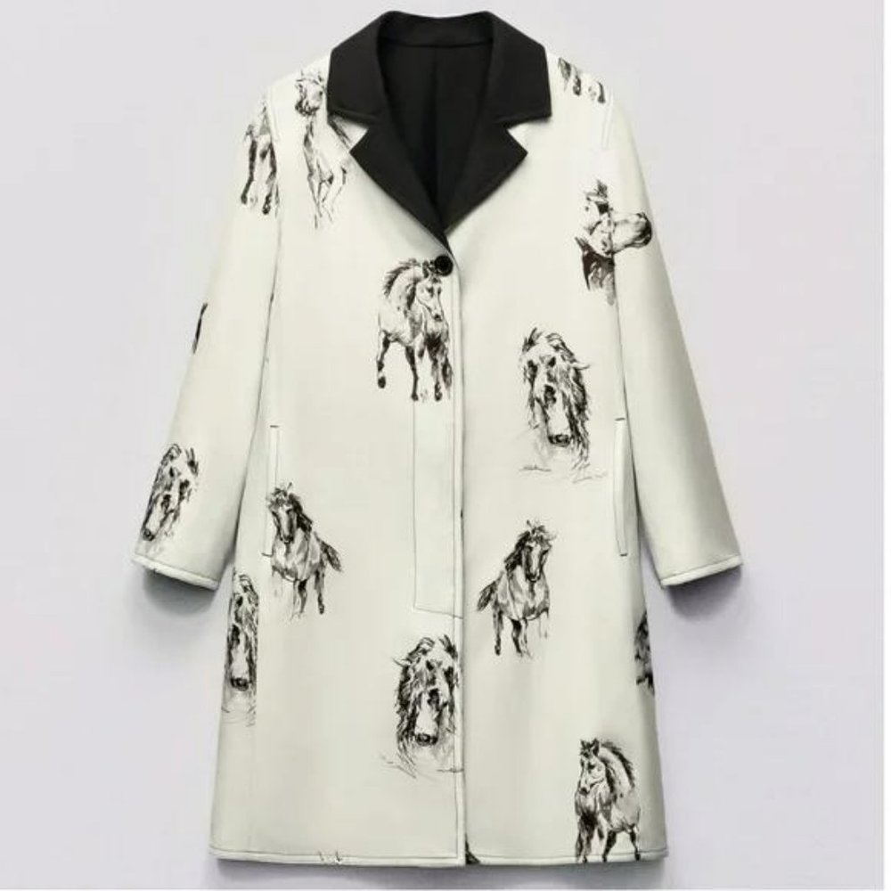 ZARA HORSE COAT ZW LIMITED EDITION